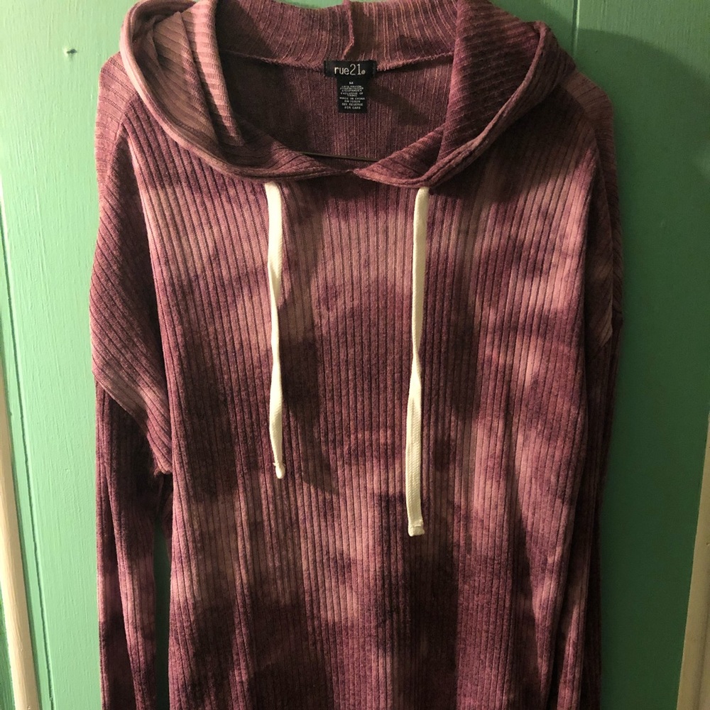 Tie dye hooded sweater